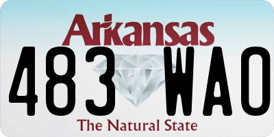 AR license plate 483WAO