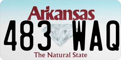 AR license plate 483WAQ