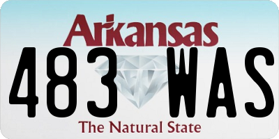 AR license plate 483WAS