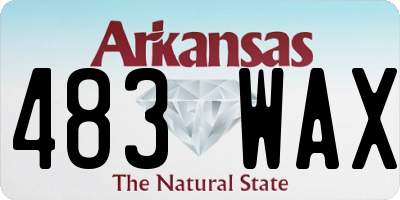 AR license plate 483WAX