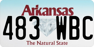 AR license plate 483WBC