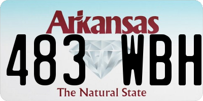 AR license plate 483WBH