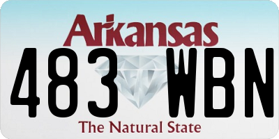 AR license plate 483WBN
