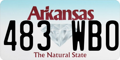 AR license plate 483WBO