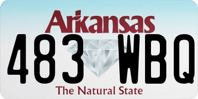 AR license plate 483WBQ