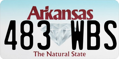 AR license plate 483WBS