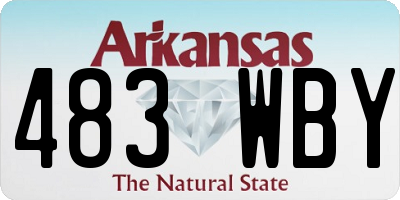 AR license plate 483WBY