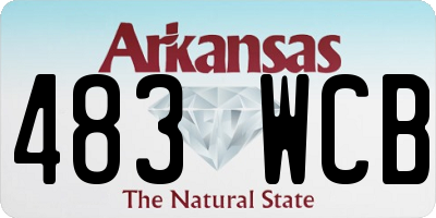 AR license plate 483WCB