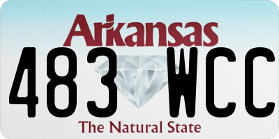 AR license plate 483WCC