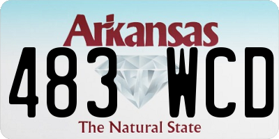 AR license plate 483WCD