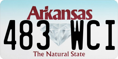 AR license plate 483WCI