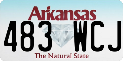 AR license plate 483WCJ