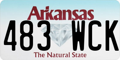 AR license plate 483WCK