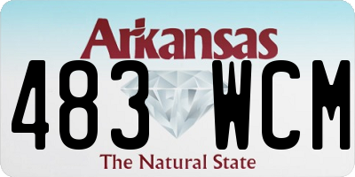AR license plate 483WCM