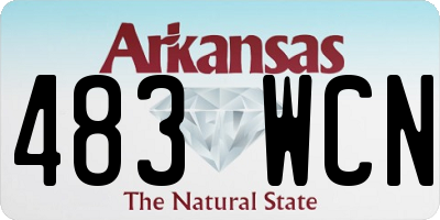 AR license plate 483WCN