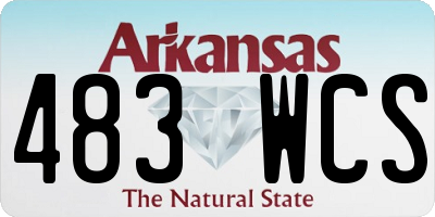 AR license plate 483WCS