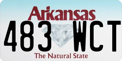 AR license plate 483WCT