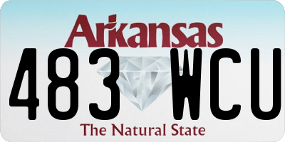 AR license plate 483WCU