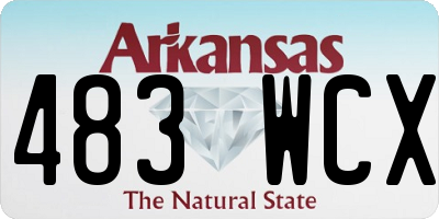 AR license plate 483WCX