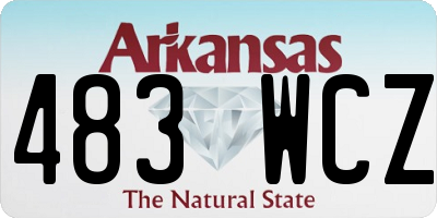 AR license plate 483WCZ