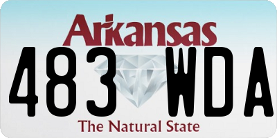 AR license plate 483WDA