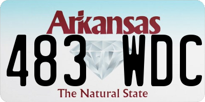 AR license plate 483WDC