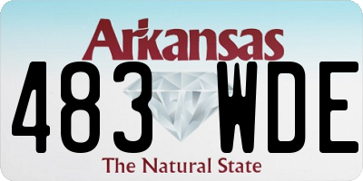 AR license plate 483WDE