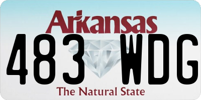 AR license plate 483WDG