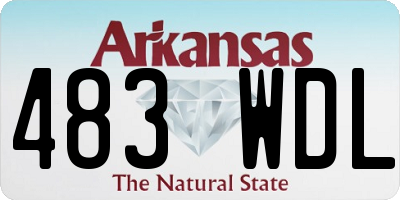 AR license plate 483WDL