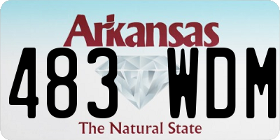 AR license plate 483WDM