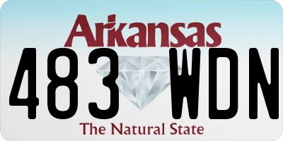 AR license plate 483WDN