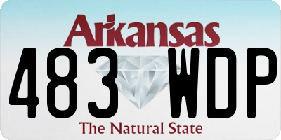 AR license plate 483WDP
