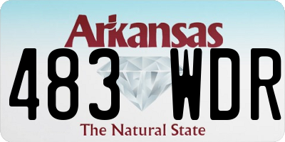 AR license plate 483WDR