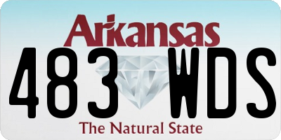 AR license plate 483WDS