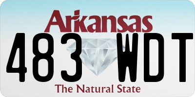 AR license plate 483WDT