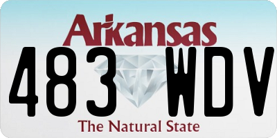 AR license plate 483WDV