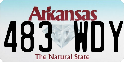 AR license plate 483WDY