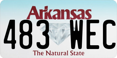 AR license plate 483WEC
