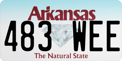 AR license plate 483WEE