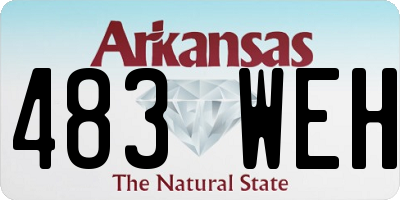 AR license plate 483WEH