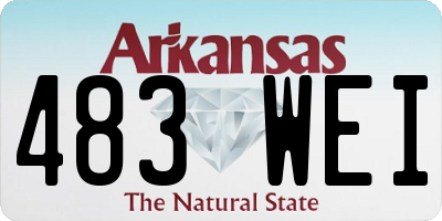 AR license plate 483WEI