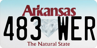 AR license plate 483WER