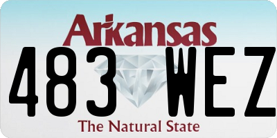 AR license plate 483WEZ