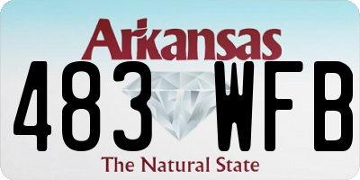 AR license plate 483WFB
