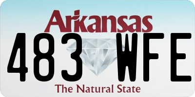 AR license plate 483WFE