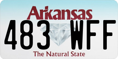 AR license plate 483WFF