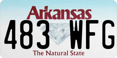 AR license plate 483WFG