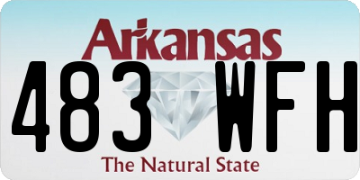 AR license plate 483WFH