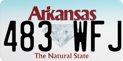 AR license plate 483WFJ