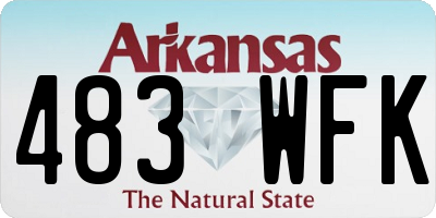 AR license plate 483WFK